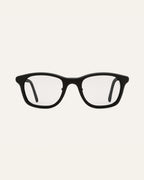 Man wearing lightweight black optical glasses, ideal for modern minimalists in Germany