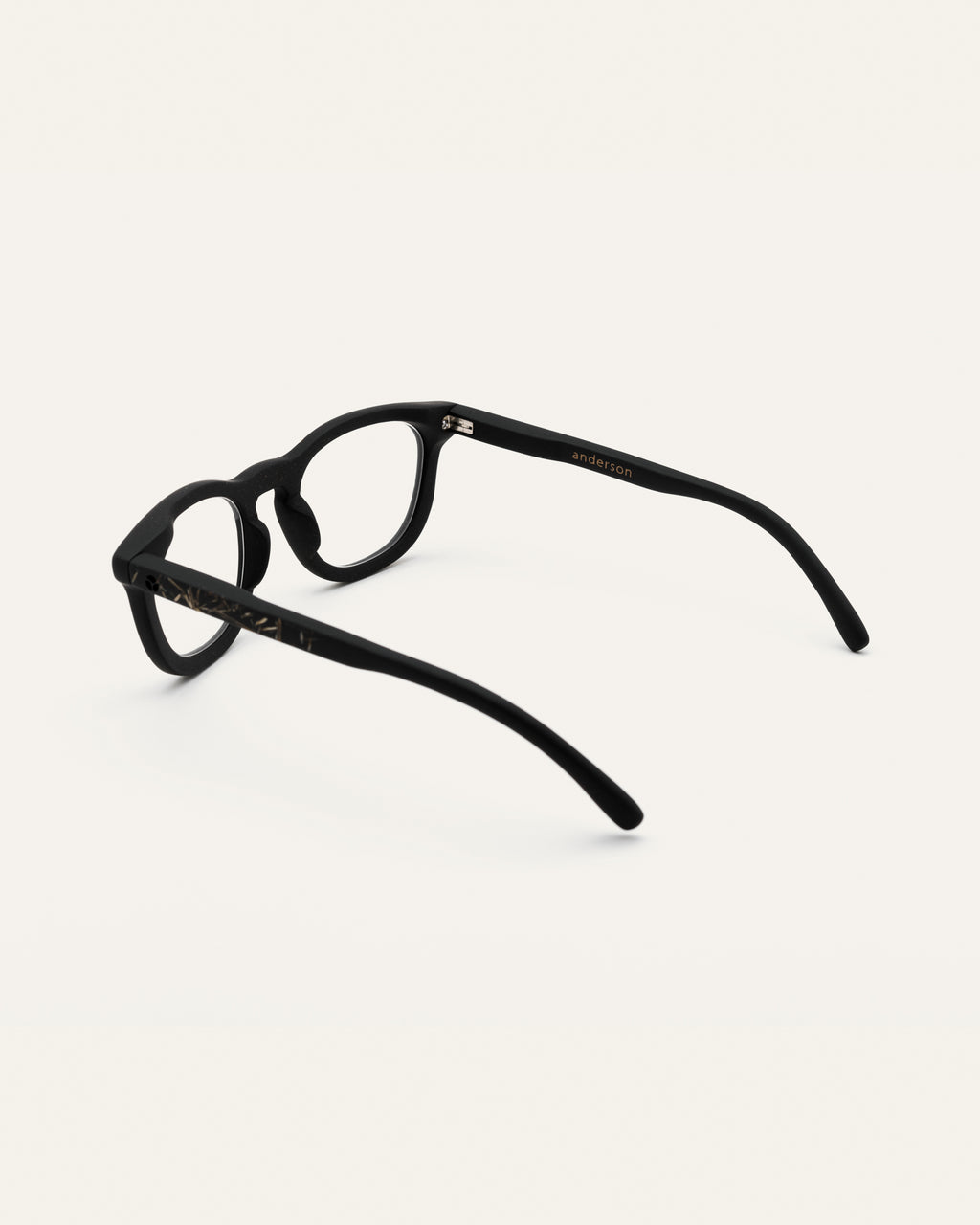 Black optical frame back view