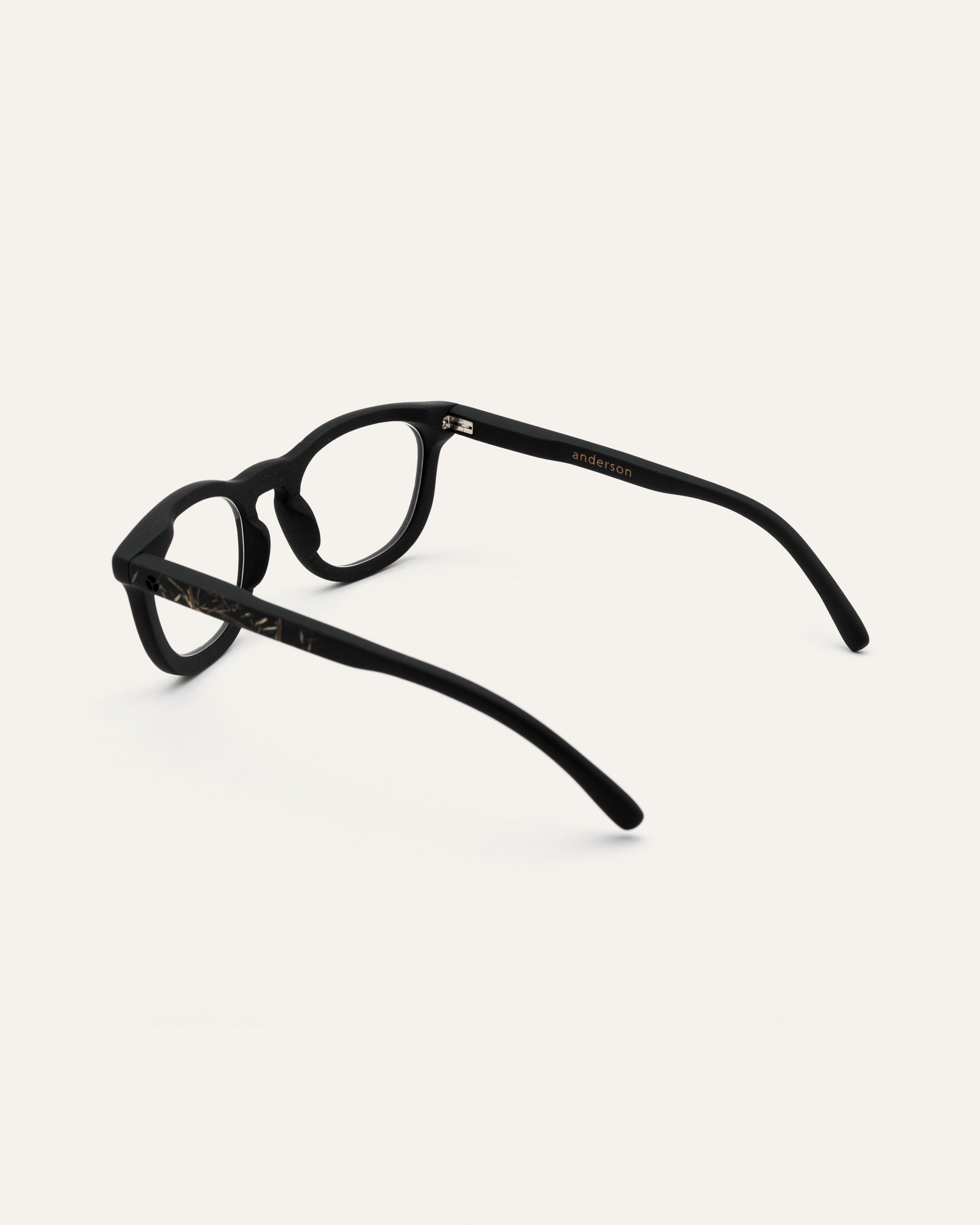 Black optical frame back view