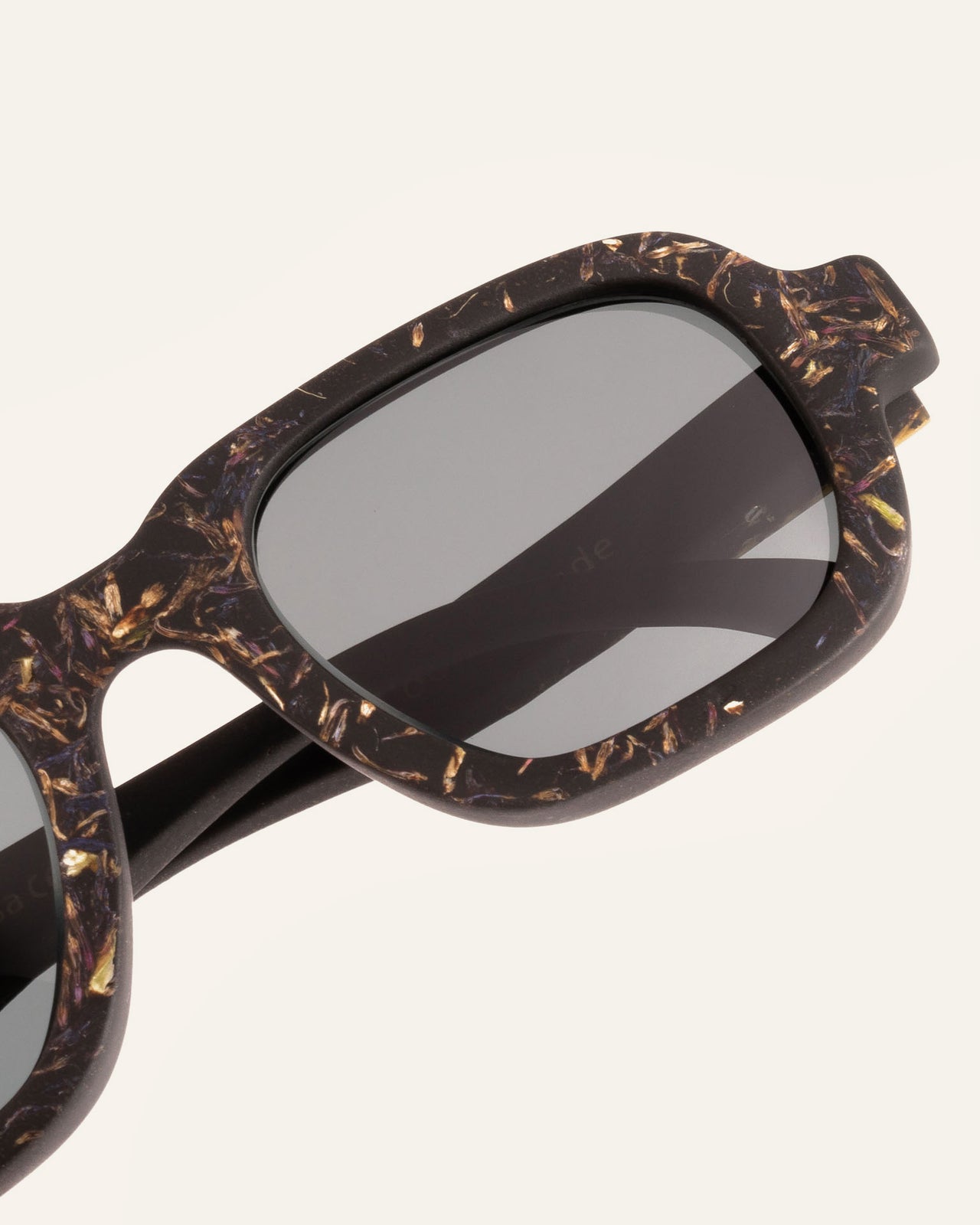 Load image into Gallery viewer, Close-up of black frame, embedded cornflower petals
