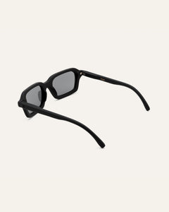 black frame sunglasses with UV400 filter