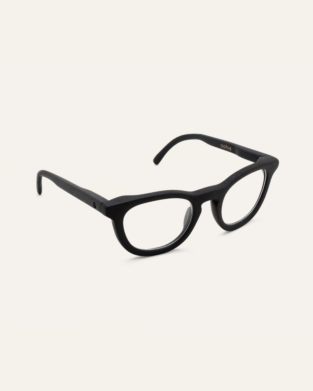 Anderson Black optical frames in a side-angle view, showcasing their lightweight construction and durable materials.