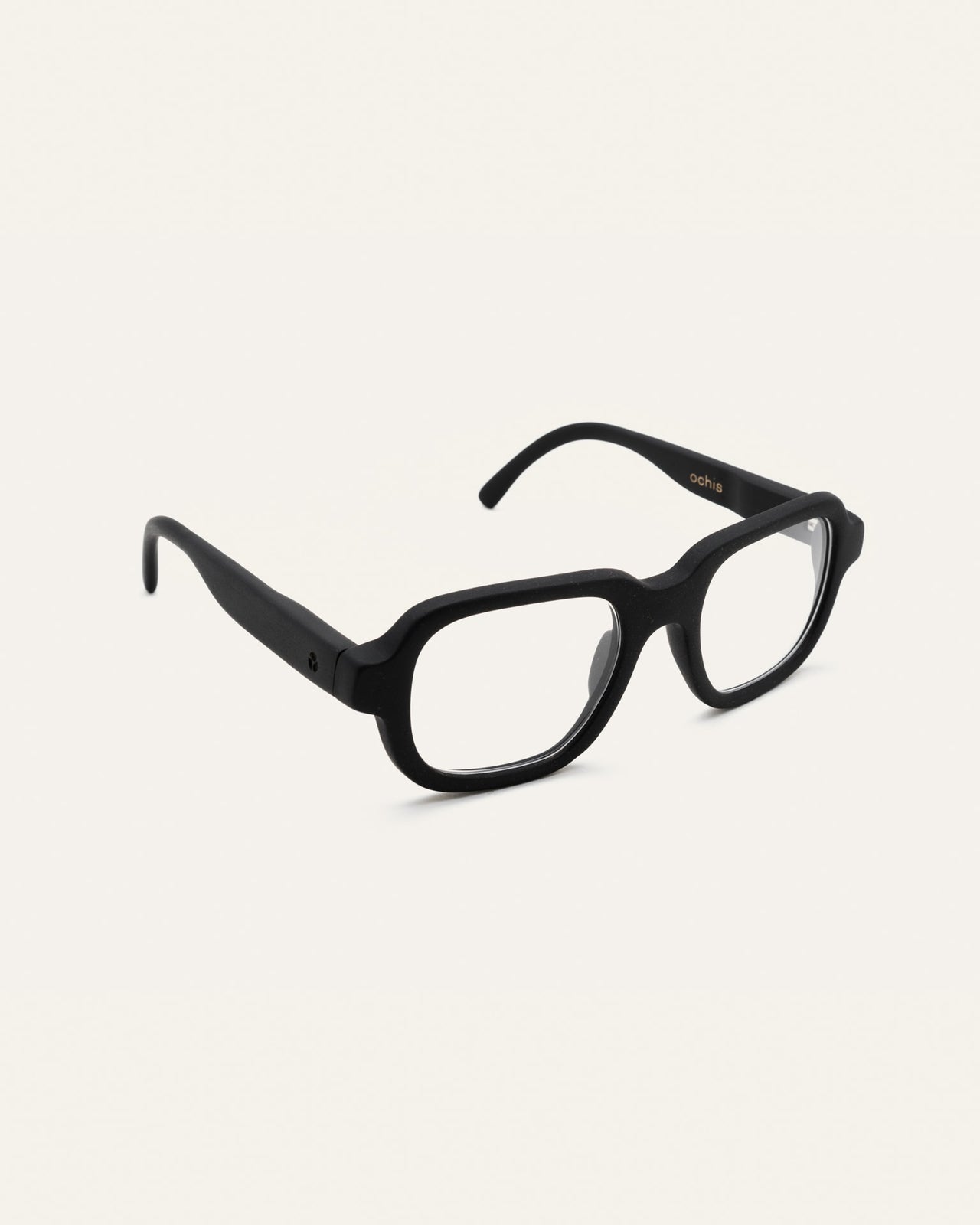 Load image into Gallery viewer, Side view of a bold black optical glasses
