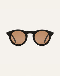 sunglasses with brown round lenses