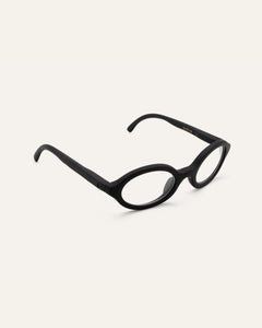 prescription oval-frame glasses