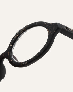 oval-frame eyeglasses